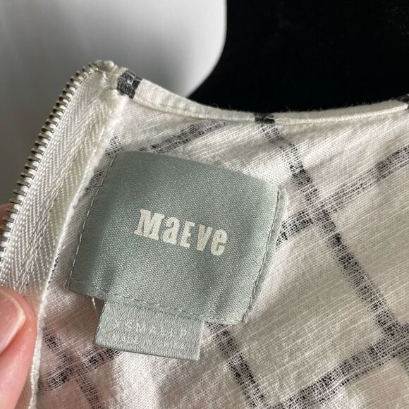 Maeve Anthropologie Asymmetrical Checkered Blouse - Women’s XS Petite - Picture 5 of 6